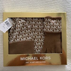Michael Kors Brown and White Patterned Men's Socks